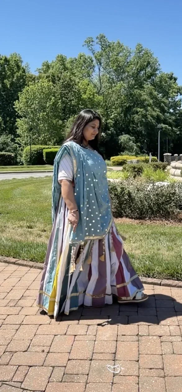 72 Kali Pastel Chaniya Lehenga with White Blouse