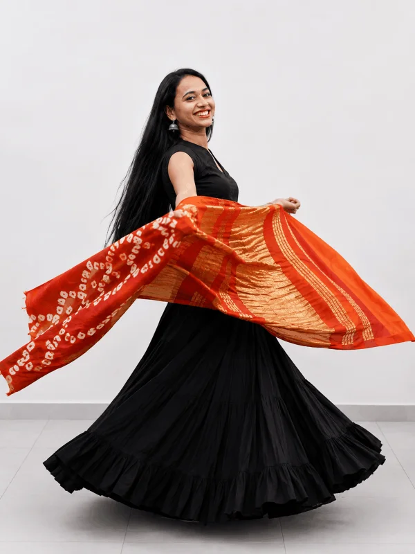 Bandhej Dupatta (Fanta Orange)